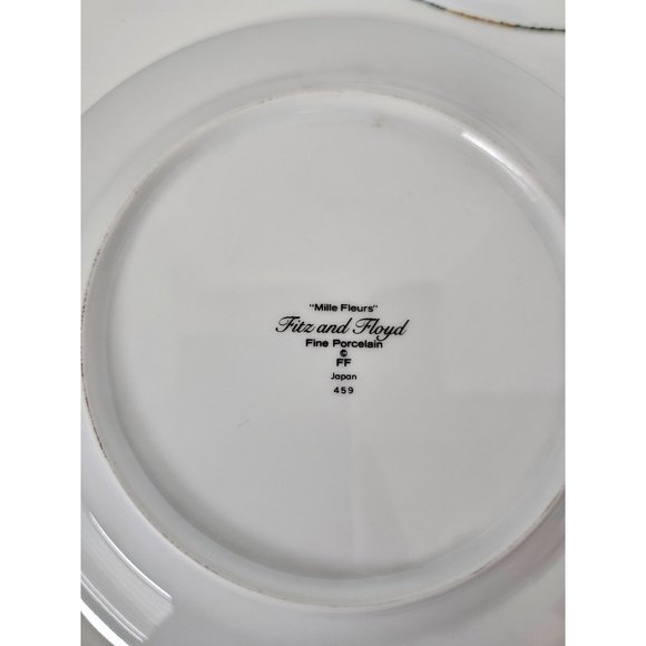 Fitz & Floyd Mille Fleurs Fine Porcelain salad plates Japan 459 - Picture 5 of 10